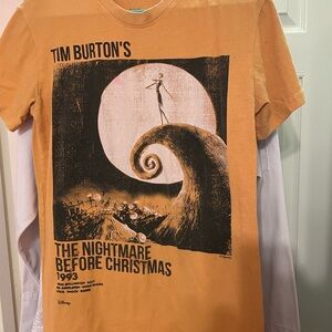 Disney Orange The Nightmare Before Christmas Tee